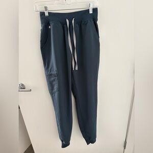 Figs Scrubs High Waisted Joggers Dark Harbor